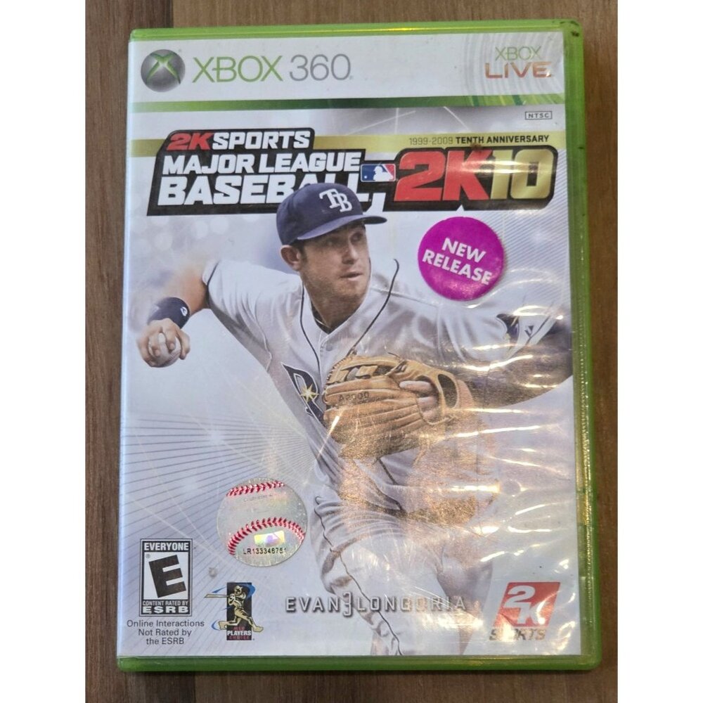 Major League Baseball (MLB) 2K10 2010 (Microsoft Xbox 360, 2010) With Disc &Case
